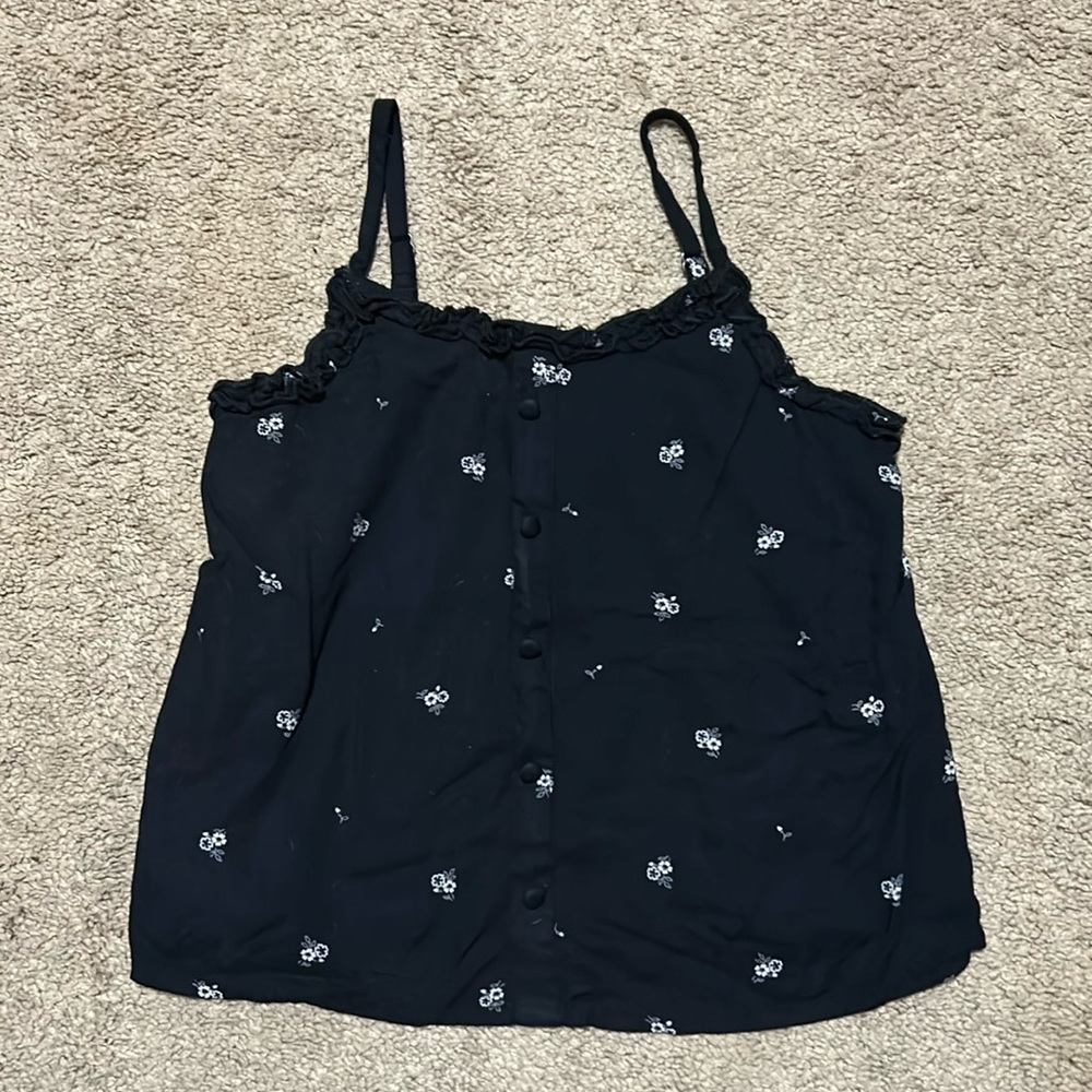 Abercrombie kids adjustable spaghetti strap tank